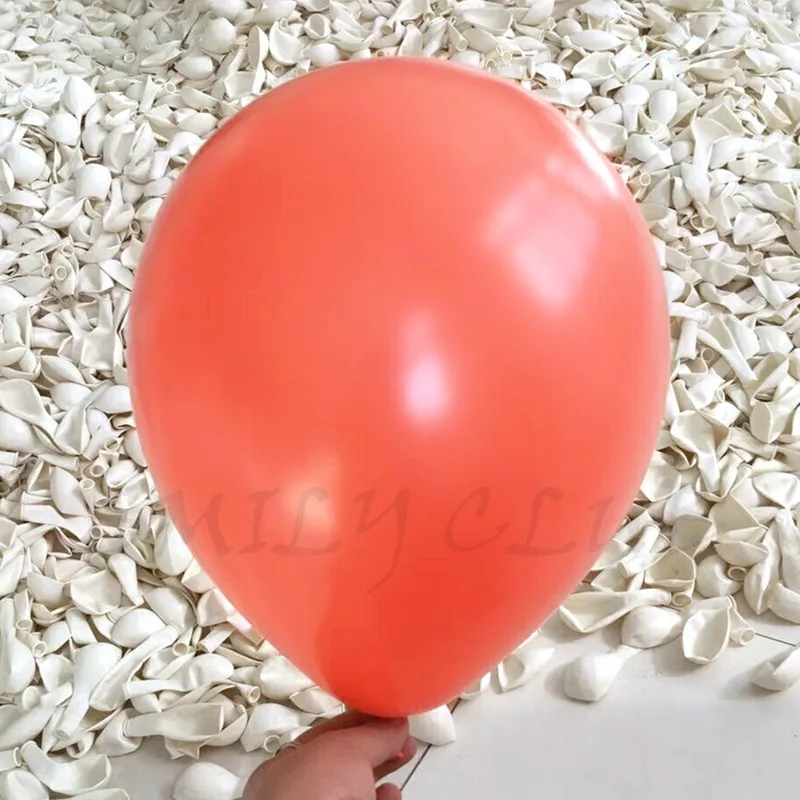 Новинка! Воздушные шары 30 шт./упаковке 10 дюймов кораллово-красного цвета