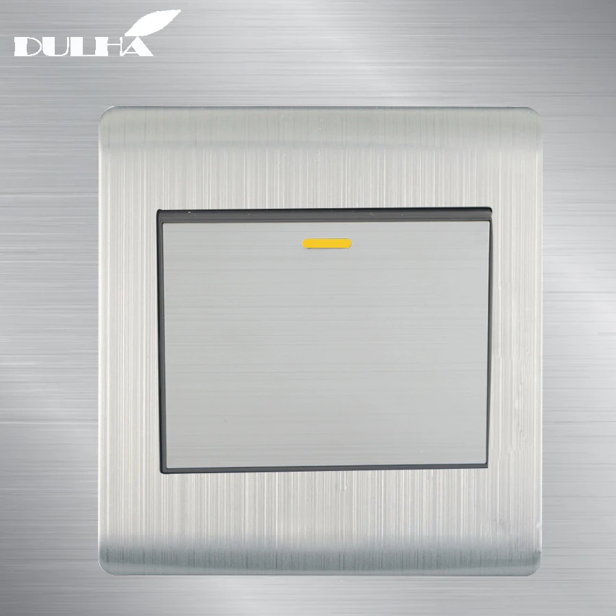 Дверной звонок настенный выключатель стандарта ЕС Великобритании 1 банда кнопка