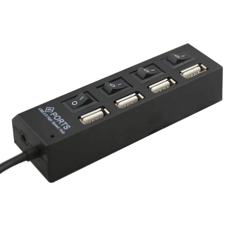 Effelong мини высокой Скорость USB 2.0 4 Порты Зарядное устройство Портативный 480 Мбит/с