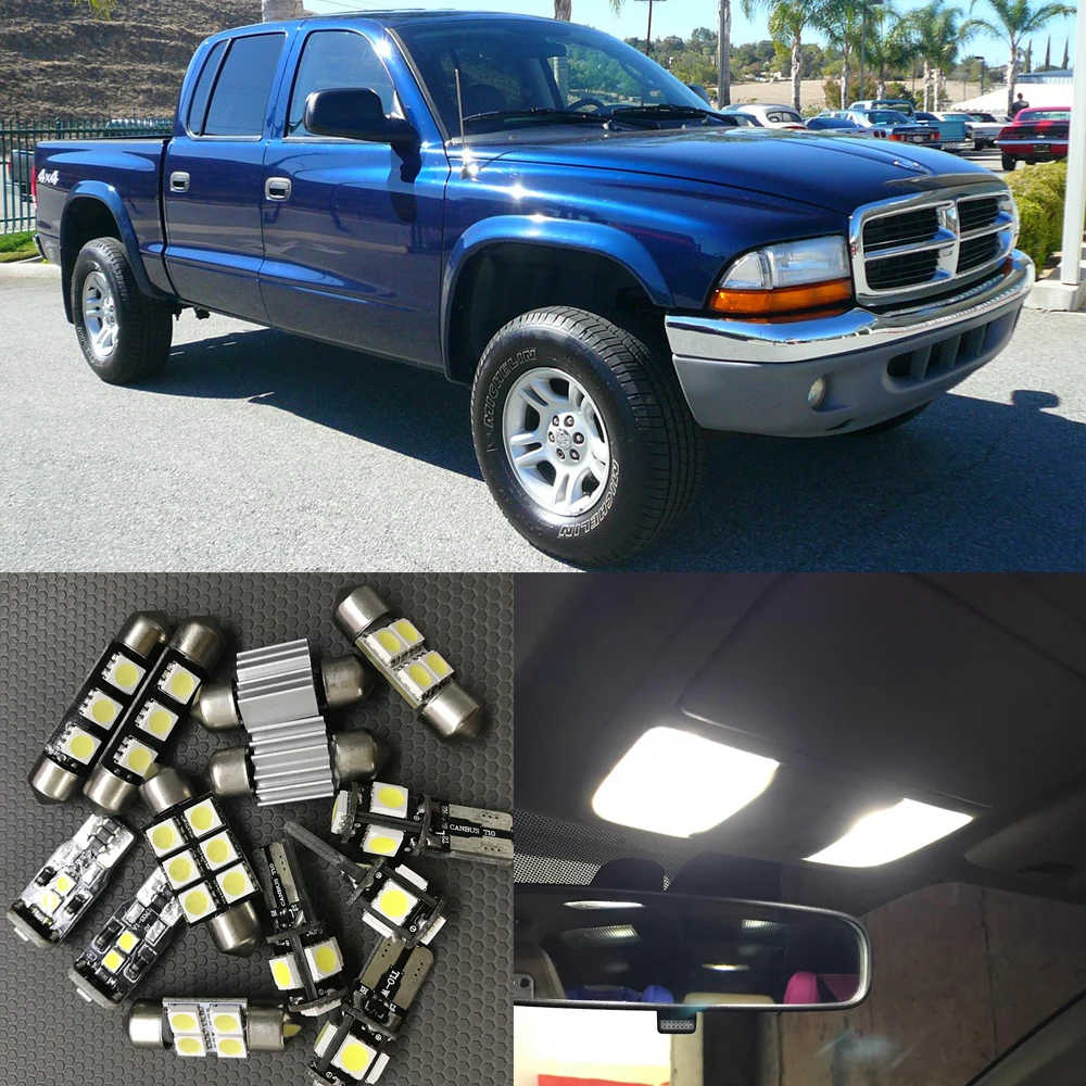 11x Белый Автомобильный светодиодный светильник лампы для Интерьера Canbus набор 2002