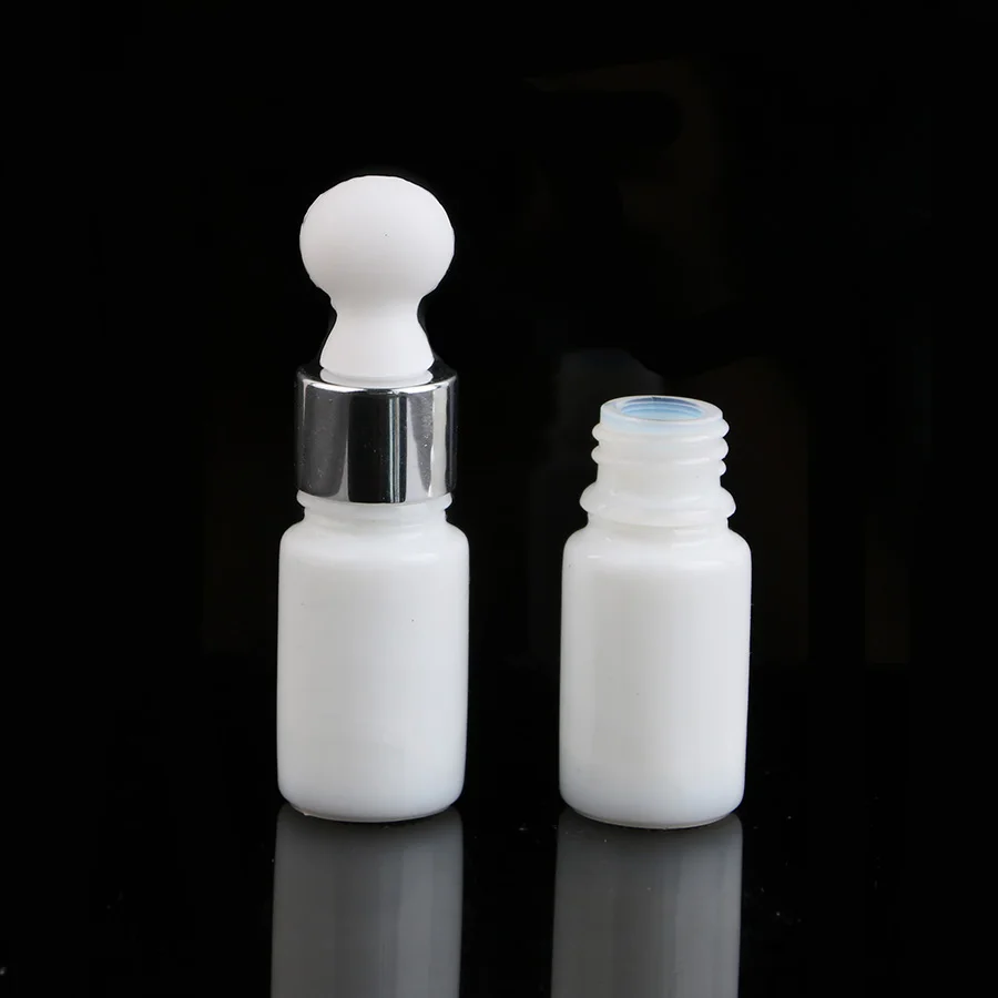 Merx Beauty оптовые продажи 24 шт 5 мл стеклянная капельница белая бутылка флакон с