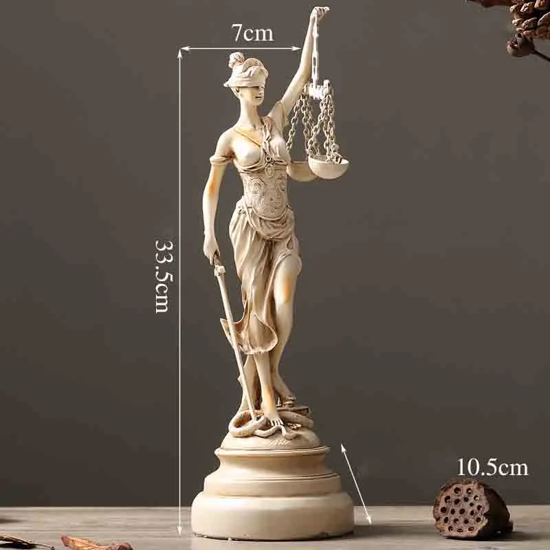S Goddess Themis Lady Justice греческая мифологическая статуя креативная Ремесленная гостиная украшение - Цвет: S