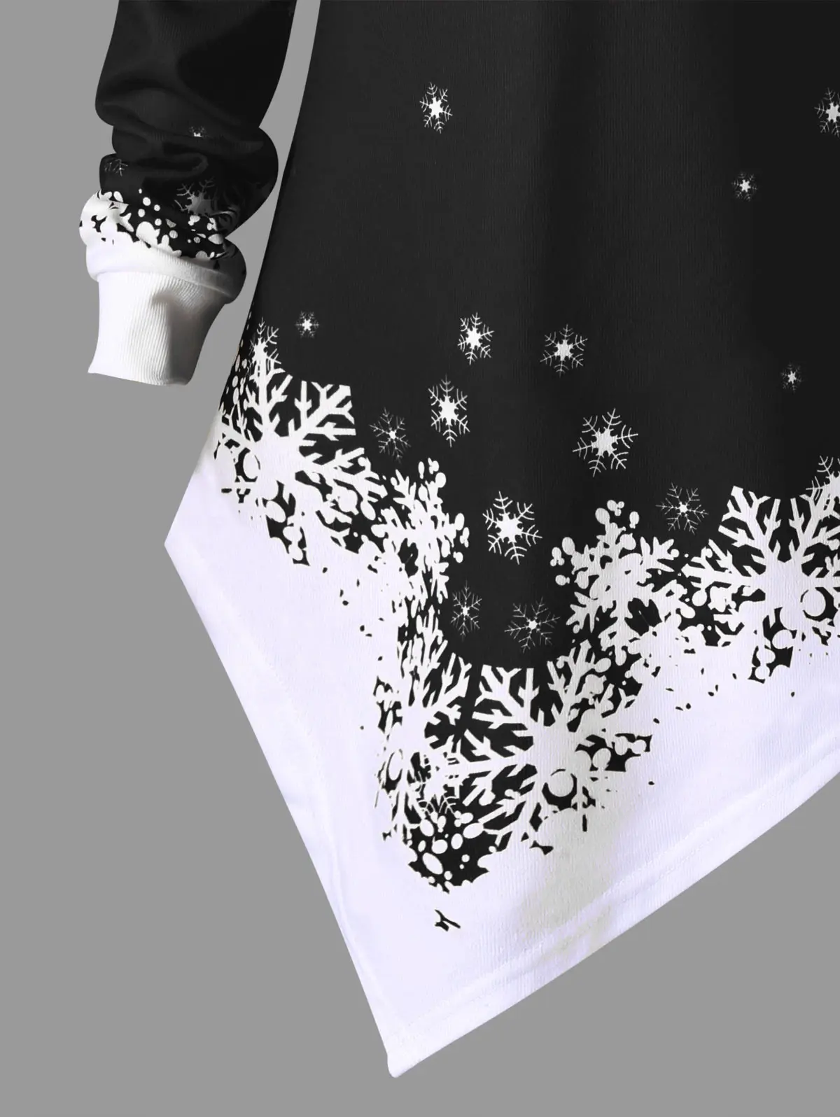 Wipalo Plus Size 5XL Christmas Off The Shoulder Asymmetric Sweatshirt Women Santa Claus Snowflake Pullover Hoodies | Женская одежда