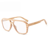 100% Natural Wood eyeglasses Frame for Men Wooden Women Optical Glasses with Clear Lens with case 56336