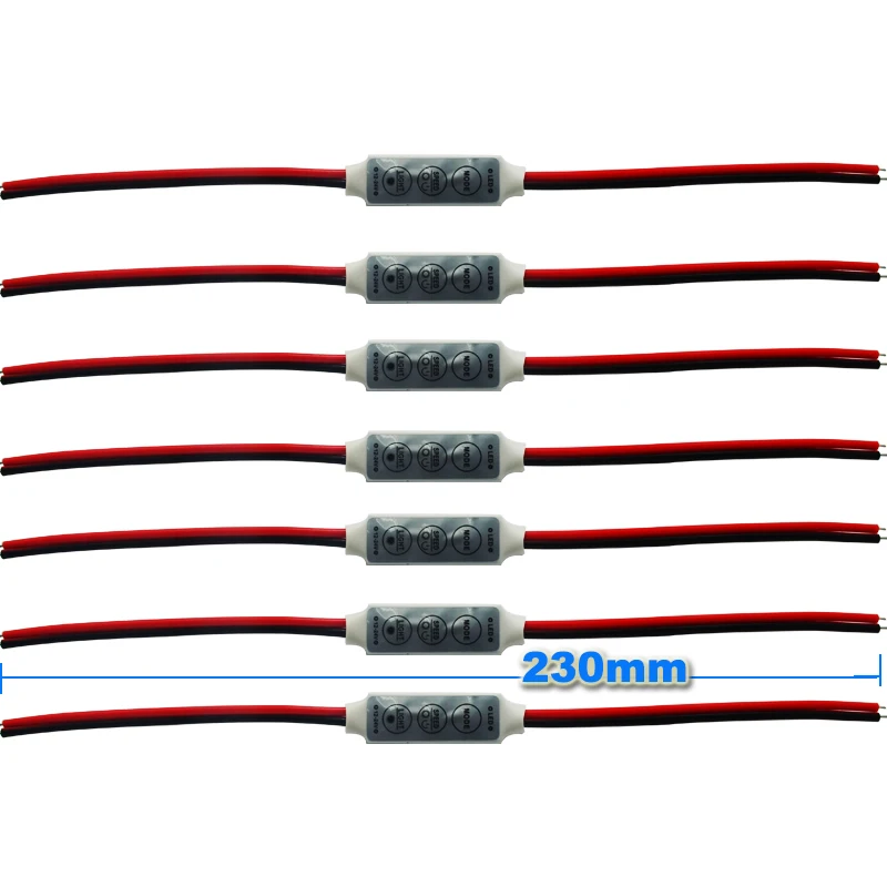 20pcs/lot Mini 3 Keys Led Controller DC12V/24V 6A to Control 3528 5050 5630 Single Color led Strip Lights | Лампы и освещение