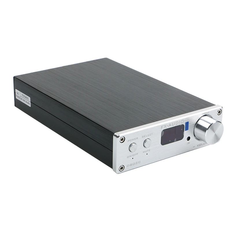 FX-Audio D802C Wireless Bluetooth Digital Amplifier USB AUX Optical Coaxial Input 24Bit/192KHz 80W with OLED | Электроника