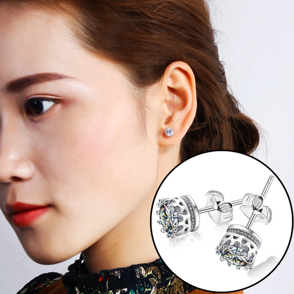 6 мм круглые милые серьги эффектные ювелирные изделия лучший подарок для друга