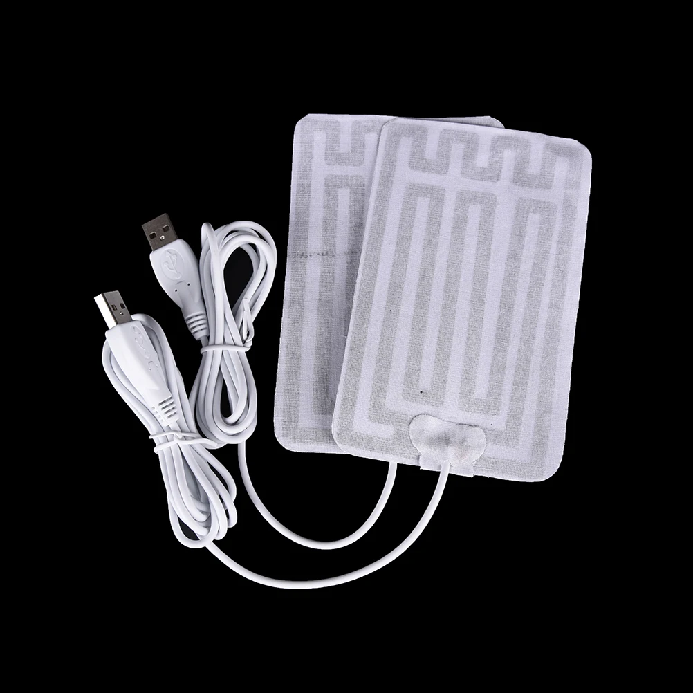 Нагревательная подушка из углеродного волокна 2 шт. 5 В пленка с подогревом USB