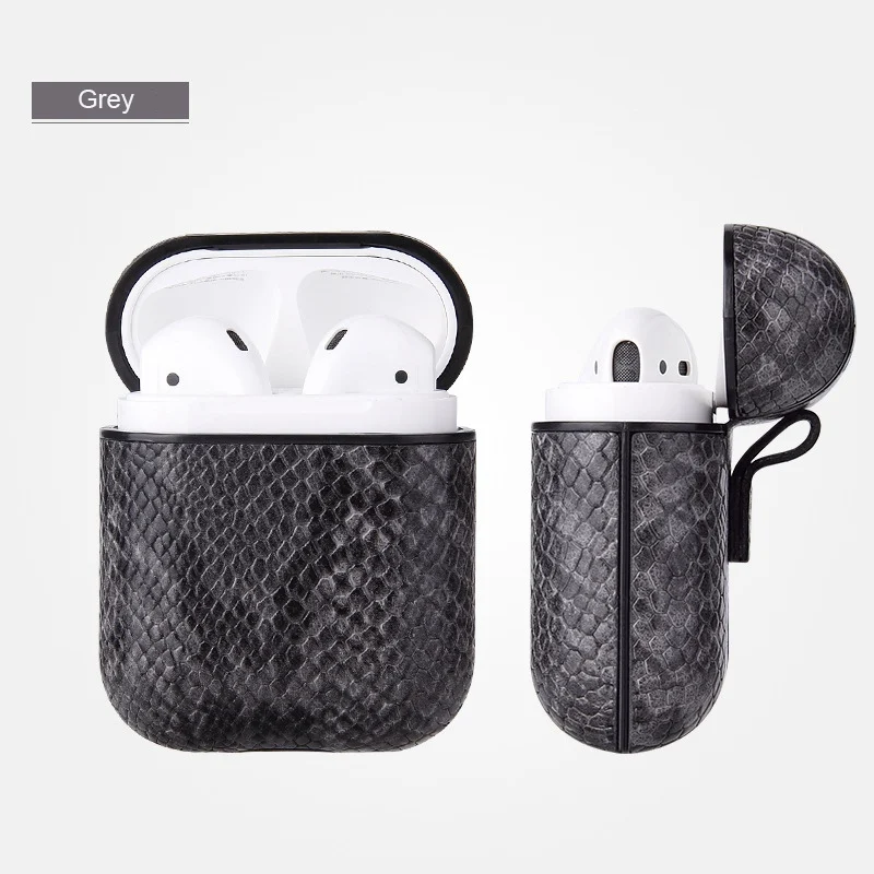 Чехол для беспроводных наушников Bluetooth кожаный чехол Apple Airpods сумка хранения i12 TWS