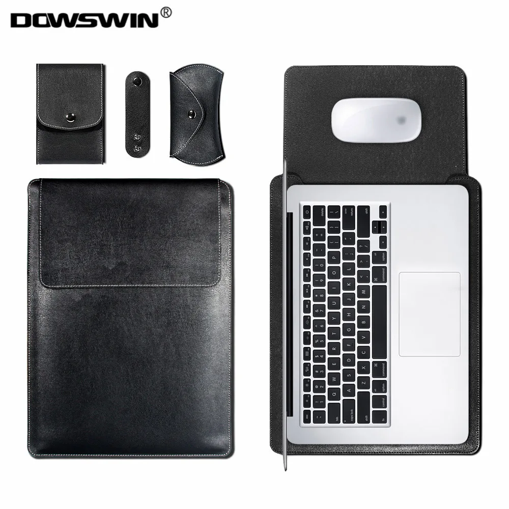 Чехол DOWSWIN для Macbook Air 13 11 Pro 15 кожаный чехол ноутбука сумка водонепроницаемый |