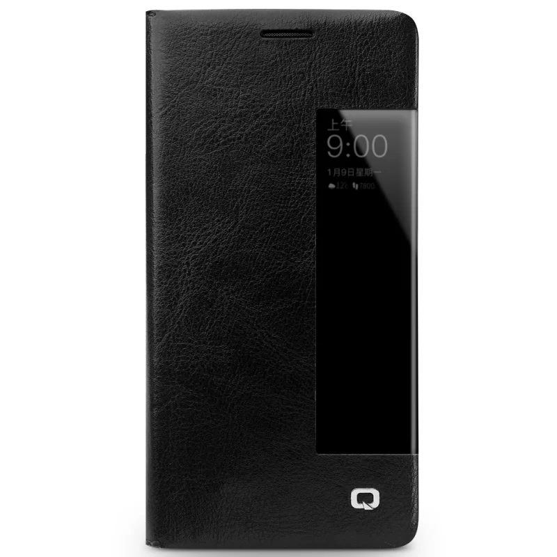 QIALINO mate 10 Pro Чехол для huawei 10Pro классический стиль чехол с окошком из воловьей кожи