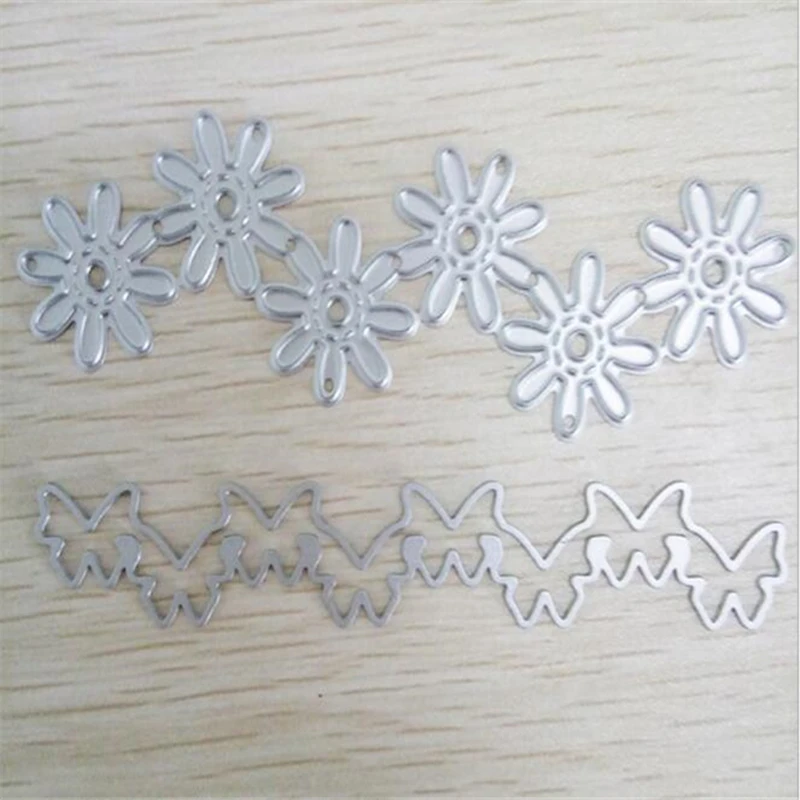 YINISE металлические режущие штампы для трафареты скрапбукинга шнурки карточки