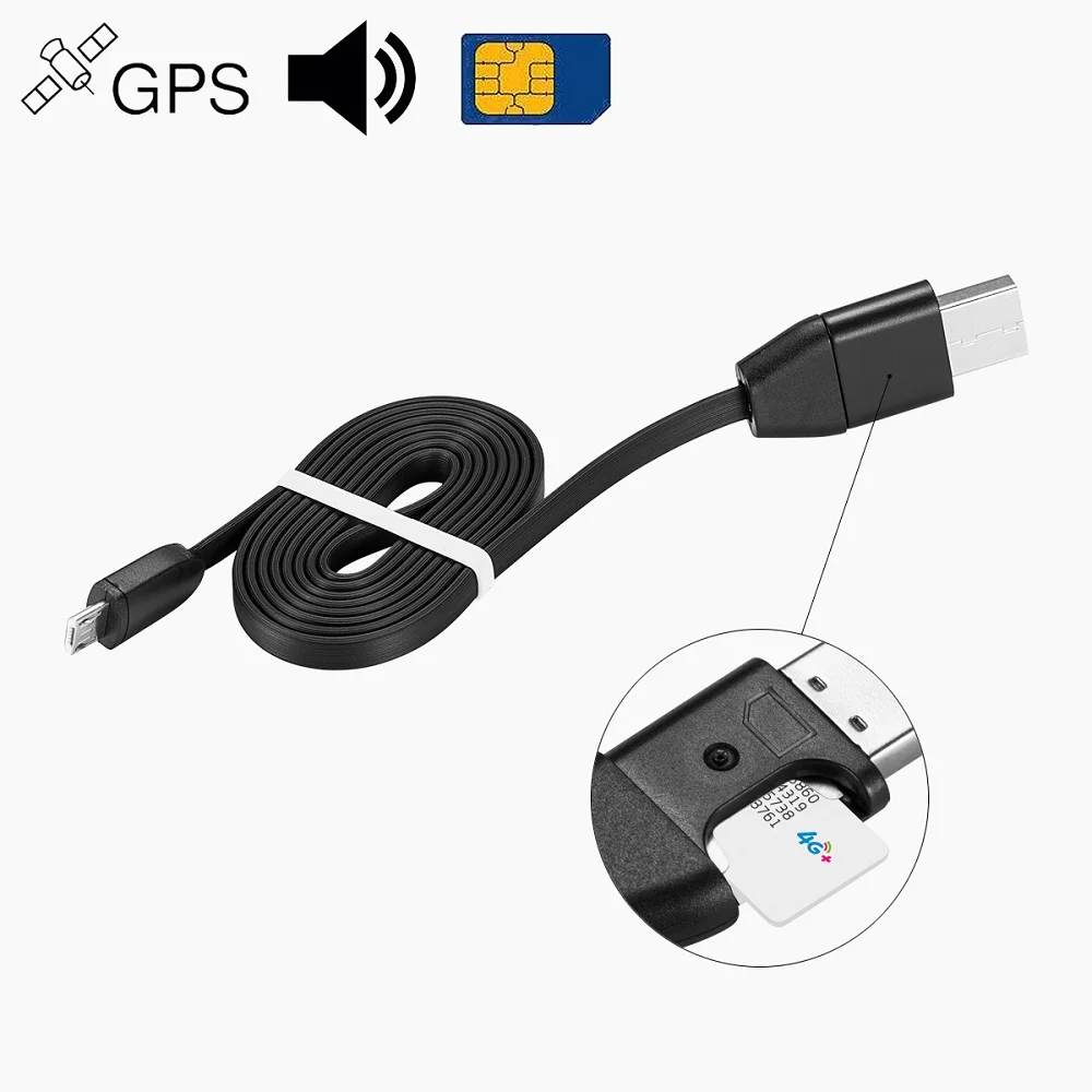 Mini Car GPS Locator Vehicle GSM Tracker Alarm Devices USB Cable Charger Listen Sound Audio GPRS Trakcing for iPhone Android | Электроника