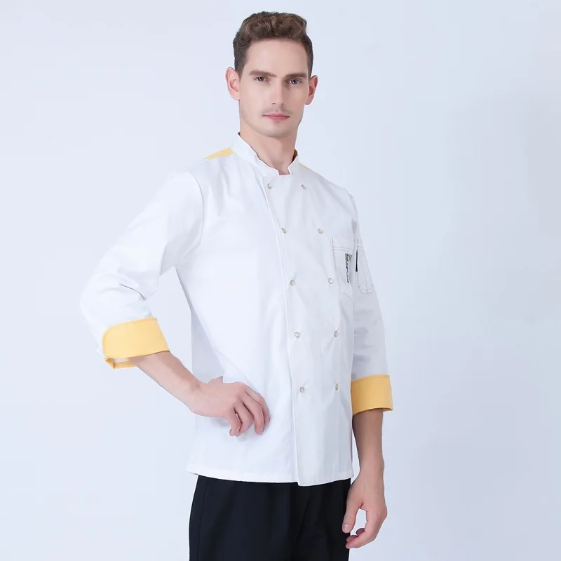 Женская новая осенне-зимняя кухонная одежда с длинным рукавом для взрослых