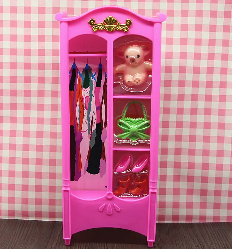 Кукла Мебельная фурнитура для Барби/Monster High домик украшения chifforobe комплект