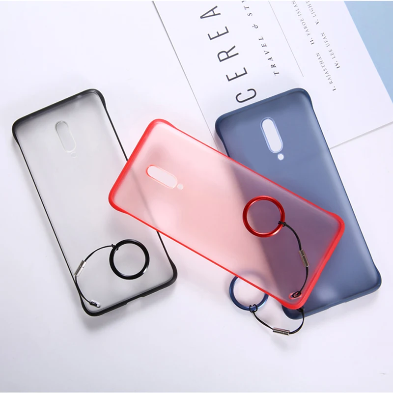 Ультратонкий матовый чехол Oneplus 7 Pro без отпечатков пальцев с изогнутой задней