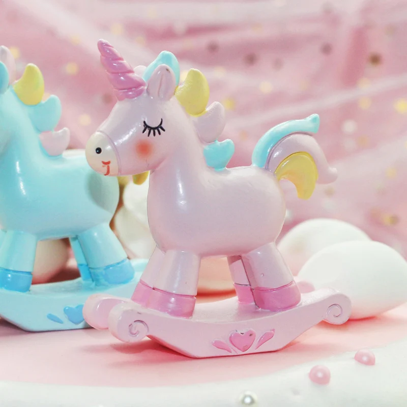 1 шт. милый торт с единорогом из мультфильма украшение для дня рождения детский