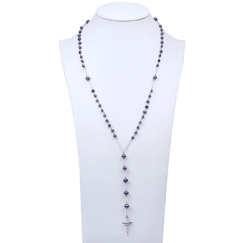 Новинка религиозная Святая Дева Мария розари ожерелье жемчужные бусы Иисус