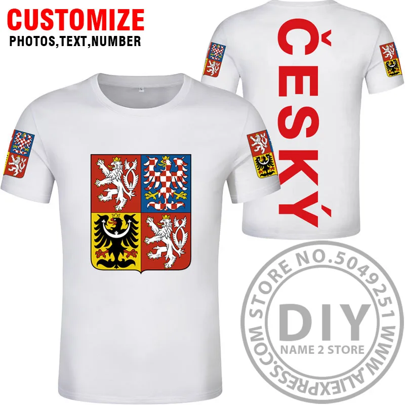 Style 5 Футболка в чешском стиле; ; изготовление под заказ; номер cze; футболка с национальным флагом; Цвет Черный; одежда для колледжа - Цвет: Style 5