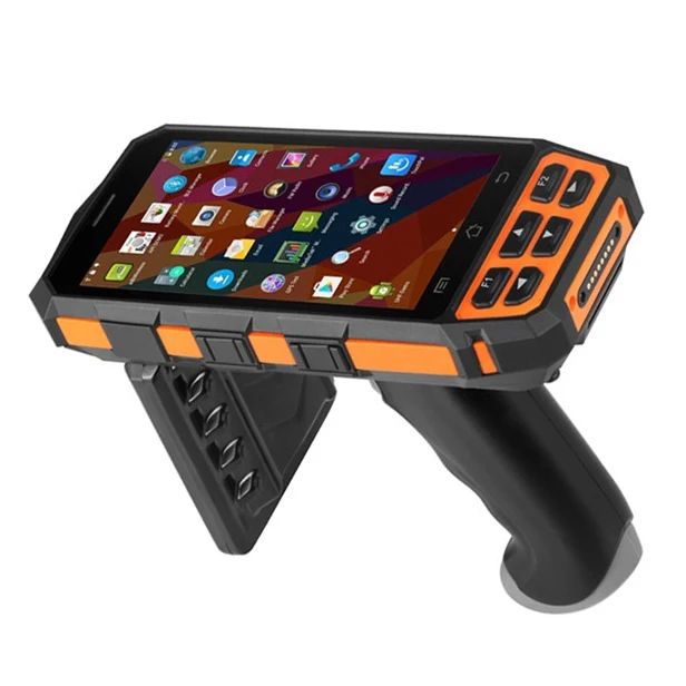 Портативный сканер штрих кодов UHF RFID 1D 2D с системой Android 7 0|Сканеры| |