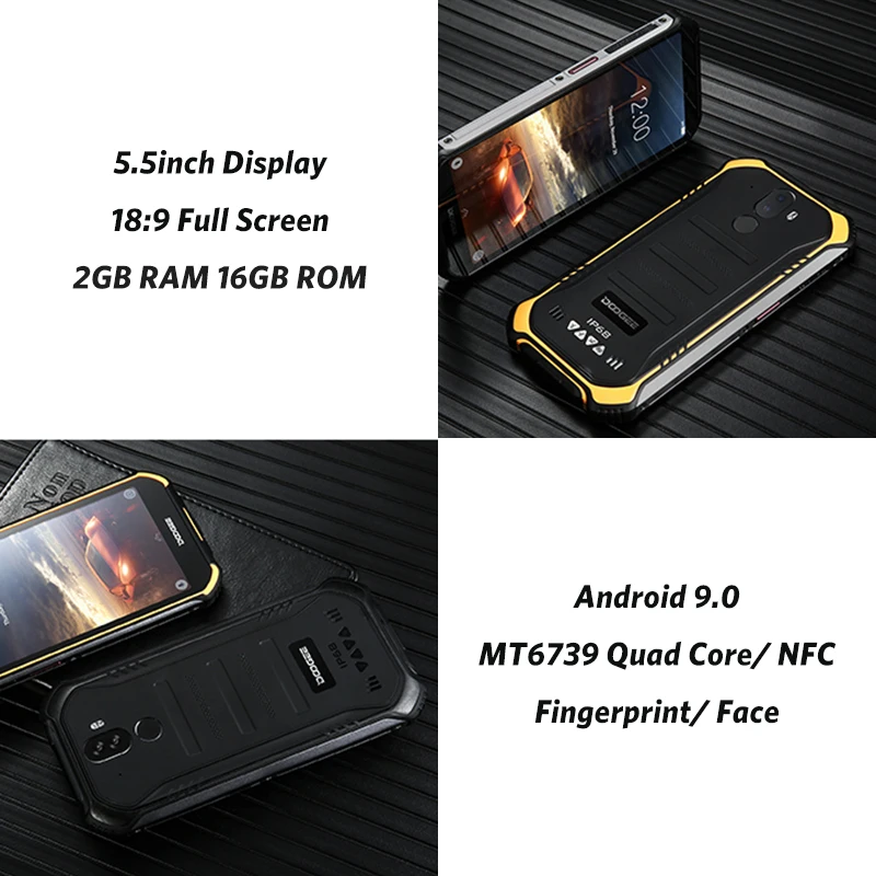 DOOGEE S40 смартфон с 5 дюймовым дисплеем четырёхъядерным процессором MTK6739 ОЗУ 3 ГБ ПЗУ