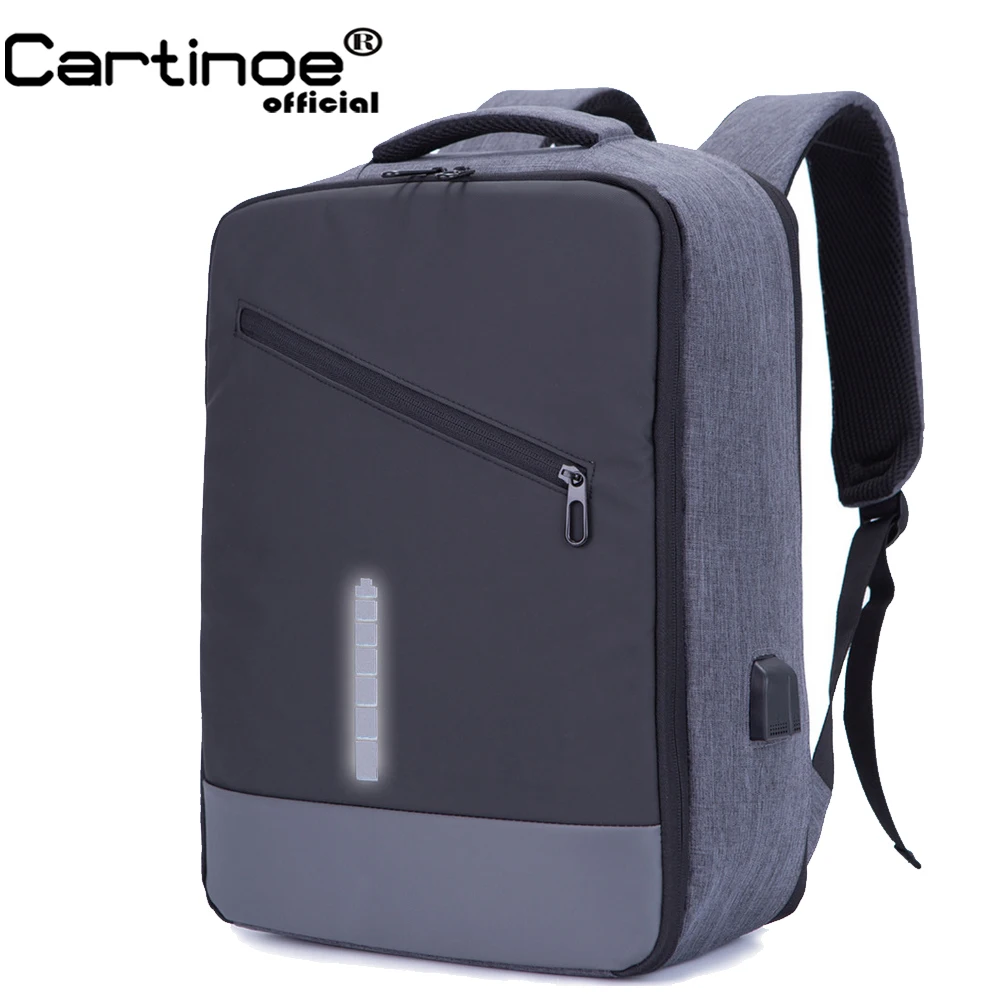 Cartinoe деловой рюкзак для мужчин с USB зарядкой ноутбука 15 6 дюймов сумка Macbook Air Pro