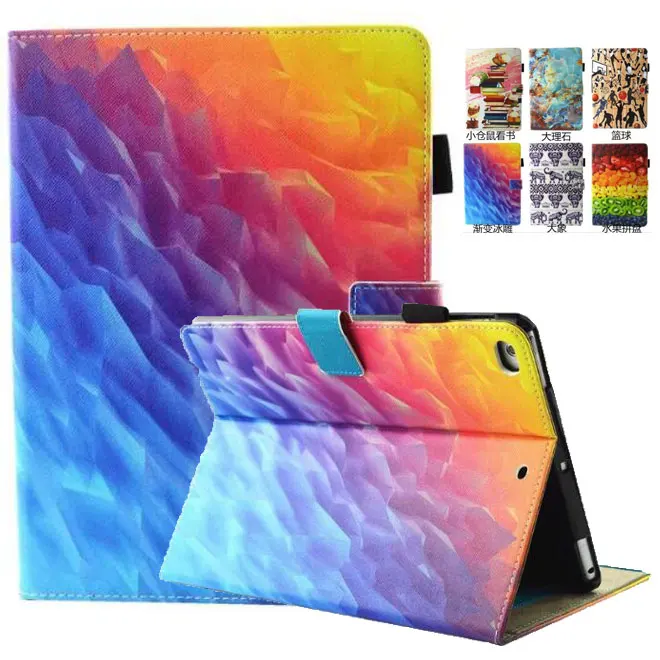 Модный чехол для iPad 6 с милым рисунком чехол-книжка магнитной подставкой Apple Air 2