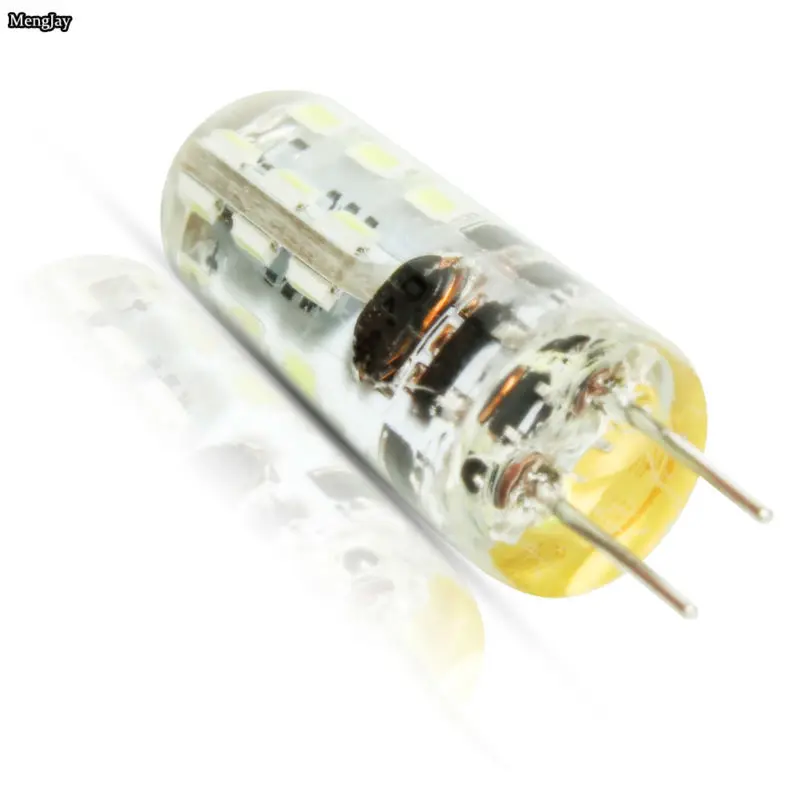 Светодиодные лампы G4 20 шт./лот 3 Вт с кристаллами 12 в пост. Тока 24 3014 SMD | Лампы и