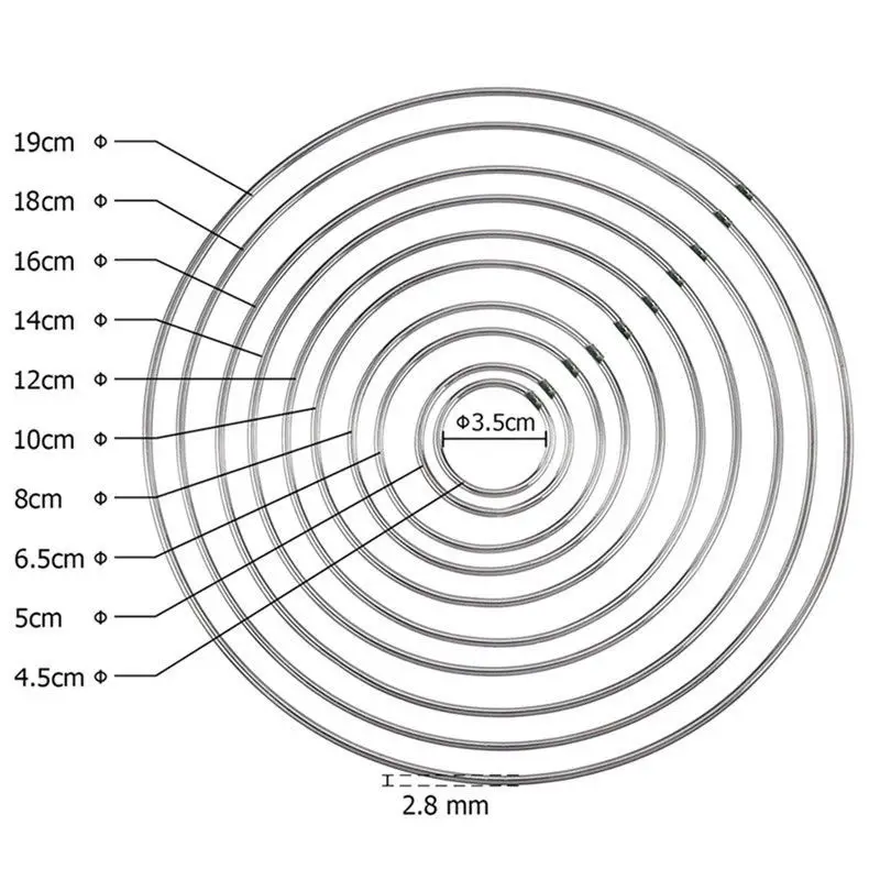 1pack/lot Big Dream Catcher Circle Ring Craft 35-160mm Metal Rings For Dream Catchers Hoops Hanging DIY Connectors Accessories