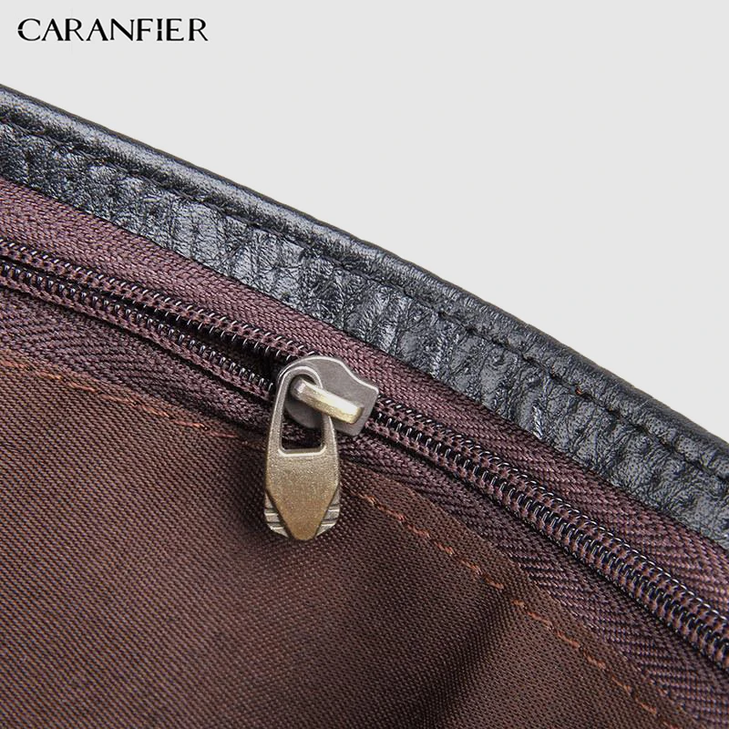 Кошелек CARANFIER из натуральной кожи модный Органайзер с узором для мужчин