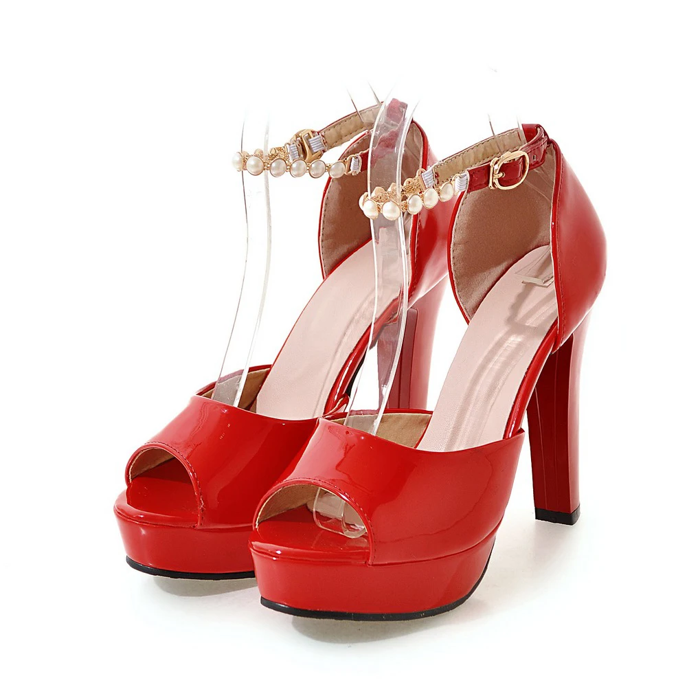Большой Размер 11 12 платформа партия обуви женщина для женщины peep toe каблуки