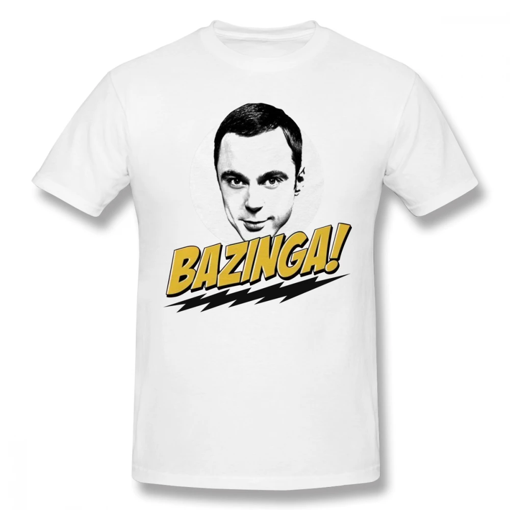 Sheldon Cooper Bazinga футболка для мужчин плюс размер пользовательская команда | Мужская