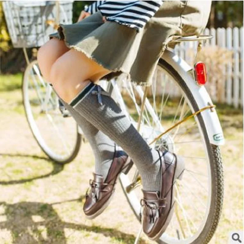 Гольфы с бантом в японском стиле новинка весны 2018|knee socks|bow knee sockscollege socks |