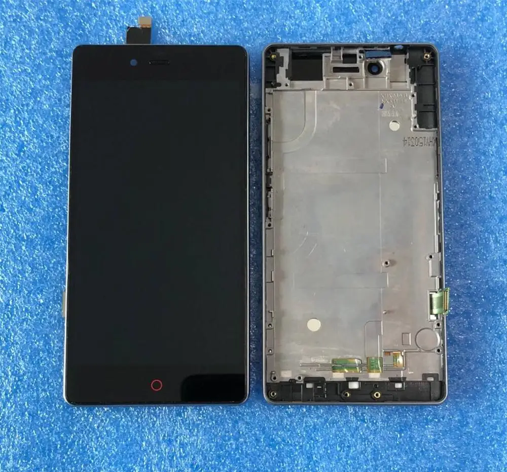 Для zte nubia z9 mini NX511J Axisinternational ЖК-дисплей+ сенсорный дигитайзер с рамкой для nubia z9 mini NX511j ЖК-рамка