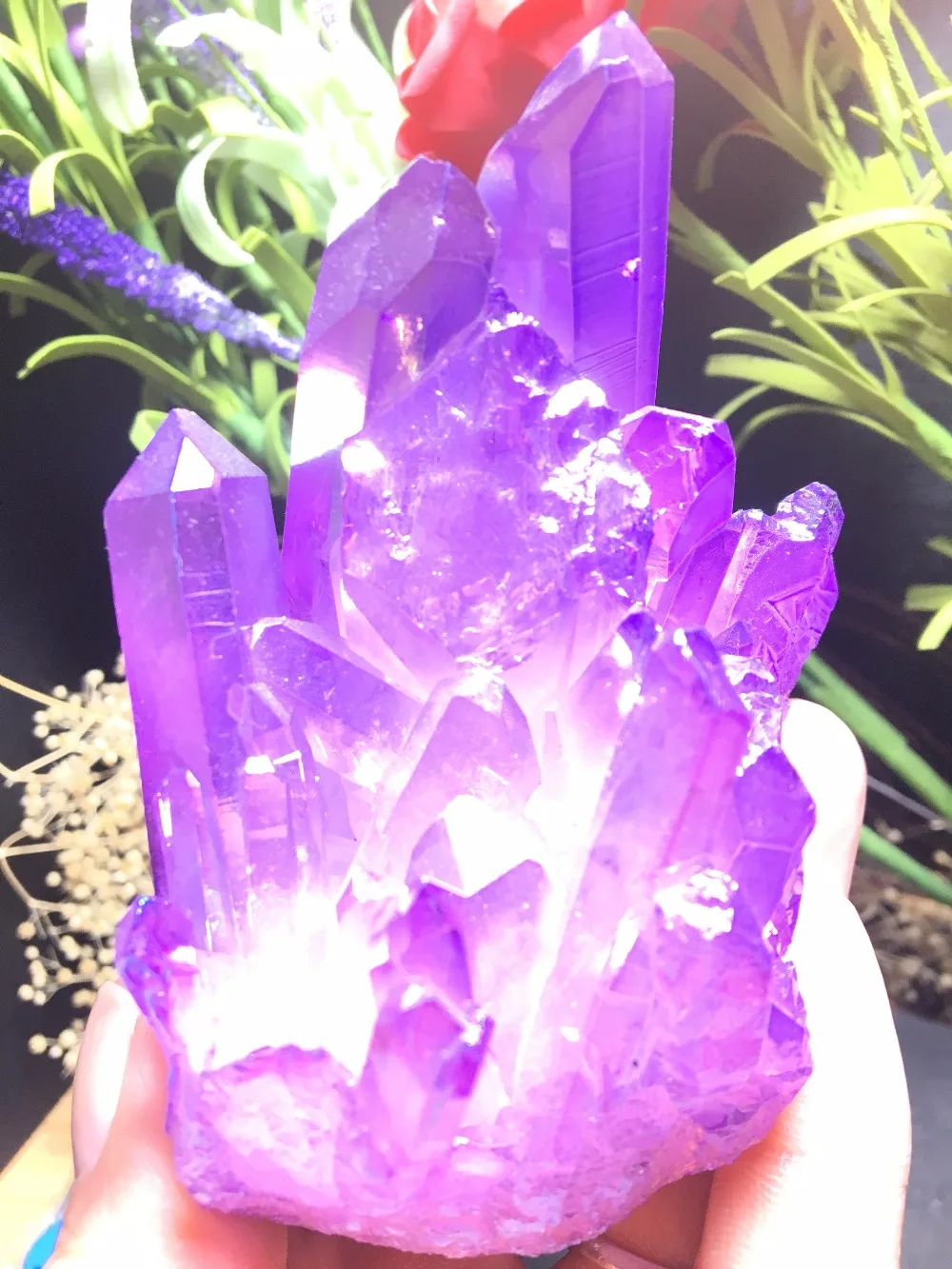 PRETTY Aura кварцевый кристалл висмута титана кремния скопления образцов | Дом и сад