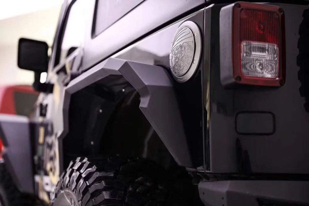 Крыло для Jeep Wrangler JK 2007 2017 колесо хищника бровей из алюминиевого сплава