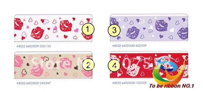 1 Valentine Grosgrain  WY-164-3 ~ 2