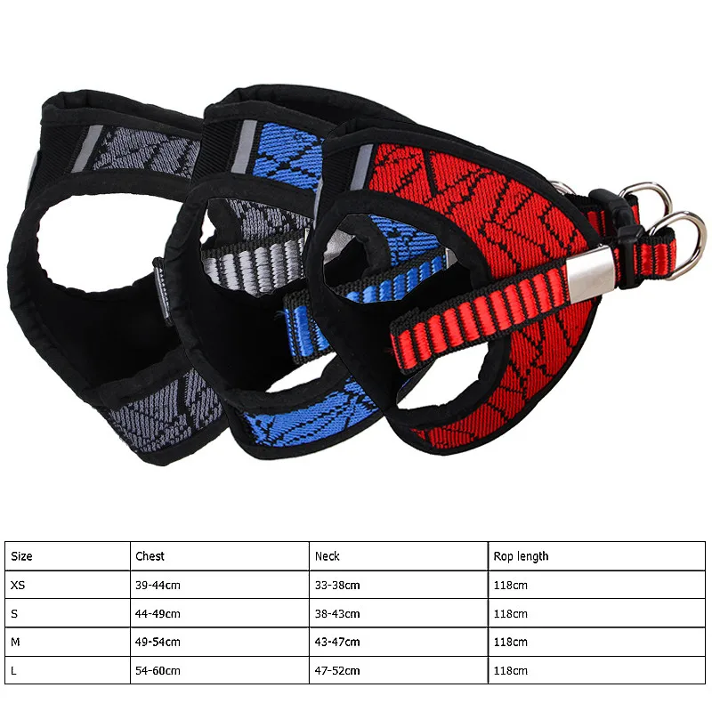 Ошейник для собак нагрудный ремень + комплект веревок домашних животных жилет