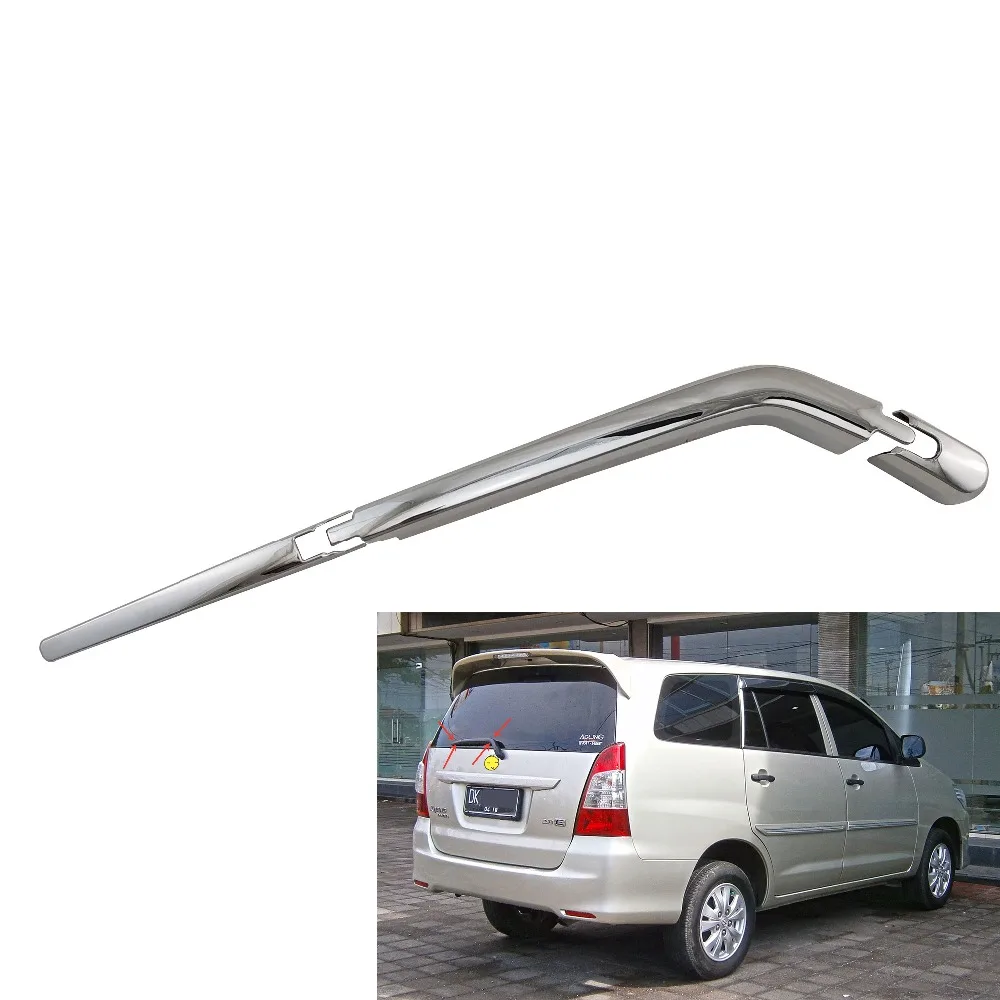 3PCS Car Chrome Tail Rear Window Windscreen Wiper Cover Trim For TOYOTA INNOVA 2004-2014 Car Exterior Accessories Styling 3PCS Car Chrome Tail Rear Window Windscreen Wiper Cover Trim For TOYOTA INNOVA 2004-2014 Car Exterior Accessories Styling