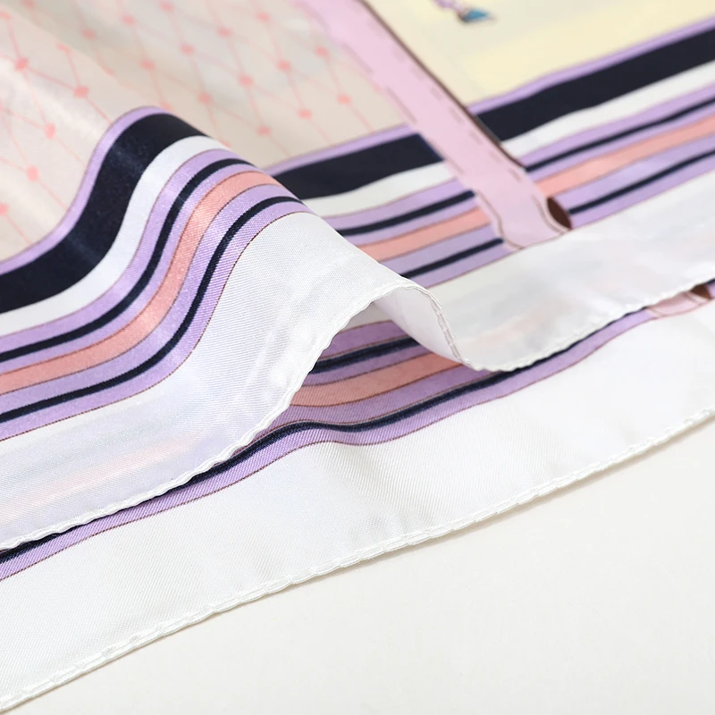 

[FEILEDIS]2019 luxury brand Women Silk scarf Beach Shawl and Echarpe Luxurious Wrap Designer scarves female beach stole AS1206