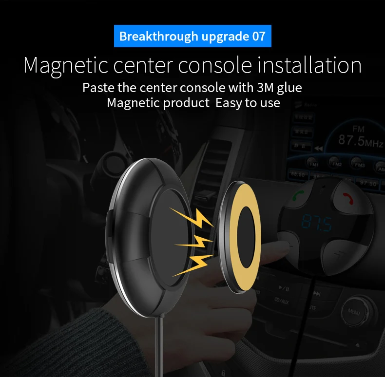 YASOKRO Hands-free Car Kit FM передатчик Bluetooth Автомобильный MP3-плеер Поддержка карты памяти музыка играет аудио модулятора автомобильные аксессуары
