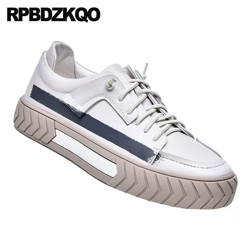 High Quality New Creepers Sneakers Men Shoes Casual Leather Plus Size Trainers Designer 2021 48 Skate 13 Comfort Korean Lace Up |