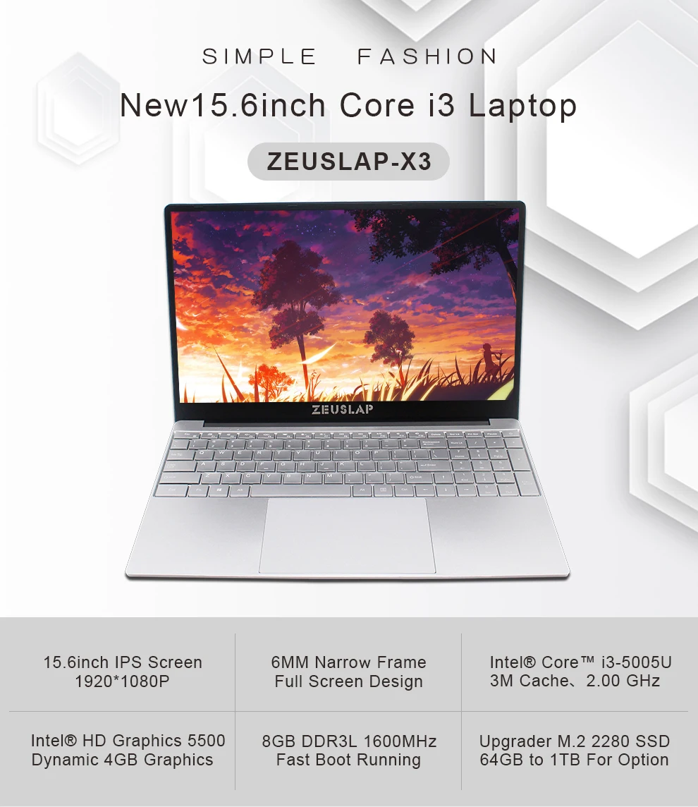 Ноутбук Core i3 15,6 дюйма с 8G ram 1000GB SSD жесткий диск игровой компьютер с подсветкой клавиатуры ips дисплей ноутбук Win10 OS
