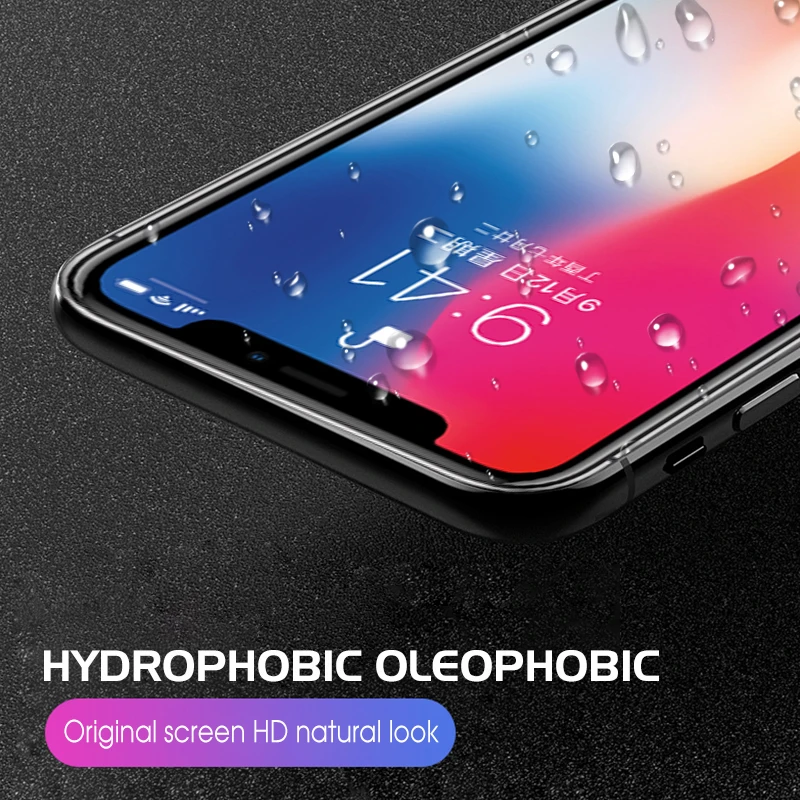Защитное стекло 9D для iPhone XR 7 8 6 6s Plus X XS Max|Защитные стёкла и плёнки телефонов| |