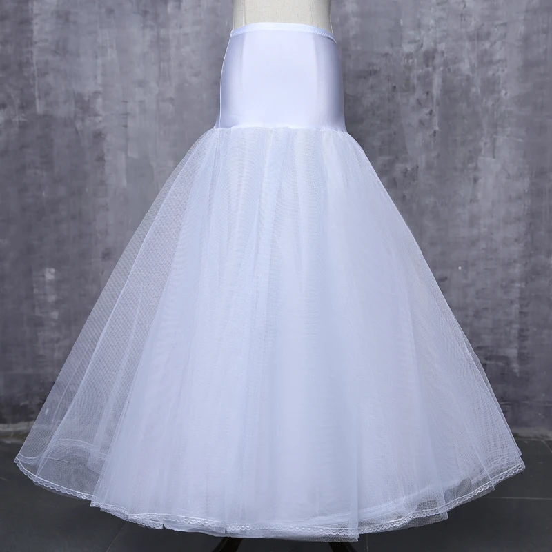 Самый дешевый a образные белые Свадебный подъюбник Бесплатная Размеры Свадебные