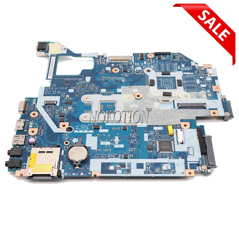 Материнская плата NOKOTION Q5WV1 для ноутбука acer LA-7912P E1-571G NBC1F11001 NB.C1F11.001 HM70 SJTNV