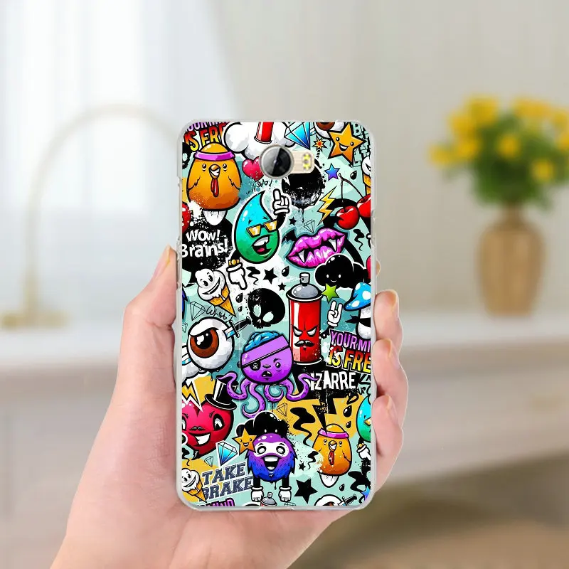 Специфика граффити чехол для телефона из мягкого ТПУ с рисунком Huawei P8 P9 P10 Коврики