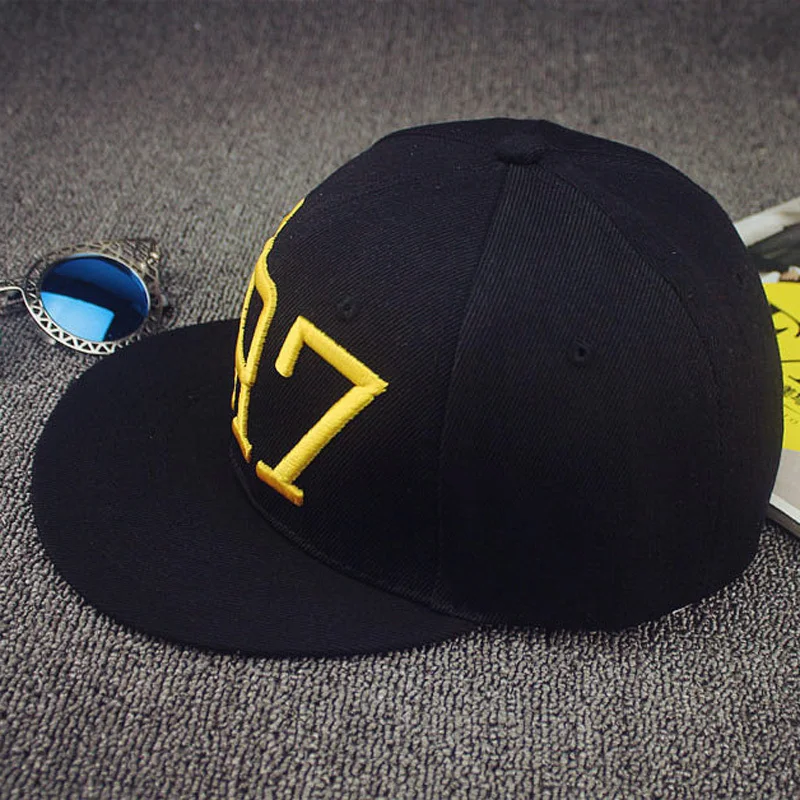 Новые черные бейсболки Криштиану Роналду CR7 Снэпбэк Кепка в стиле хип хоп