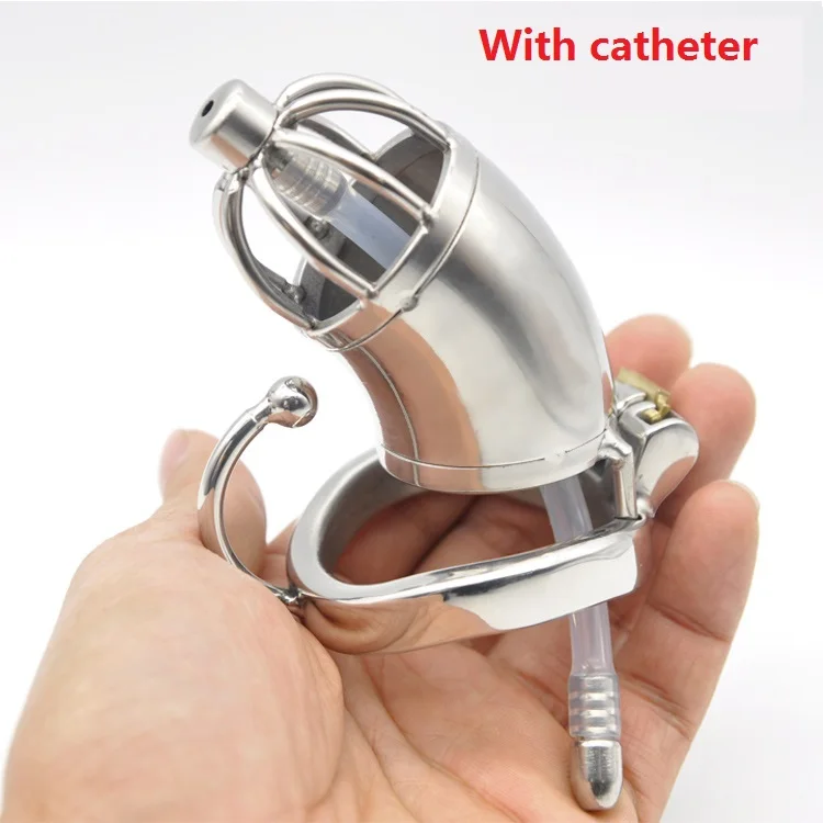 Спящий замок дизайн средний Мужской из нержавеющей стали клетка на пенис с