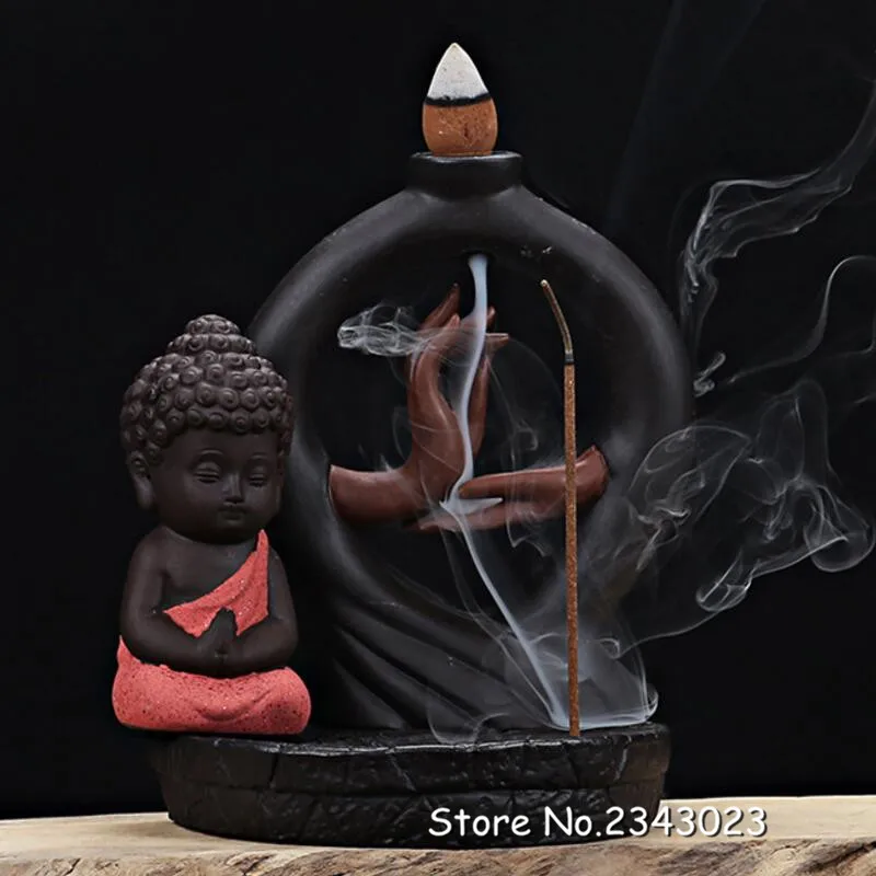 Креативный подарок маленький монах Будда задняя башня благовония